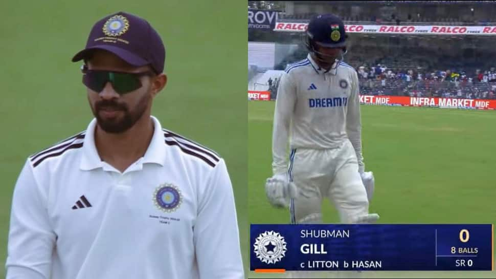 Ruturaj Gaikwad&gt;Shubman Gill: Netizens Angry After Star Batter Departs For Duck In IND vs BAN 1st Test