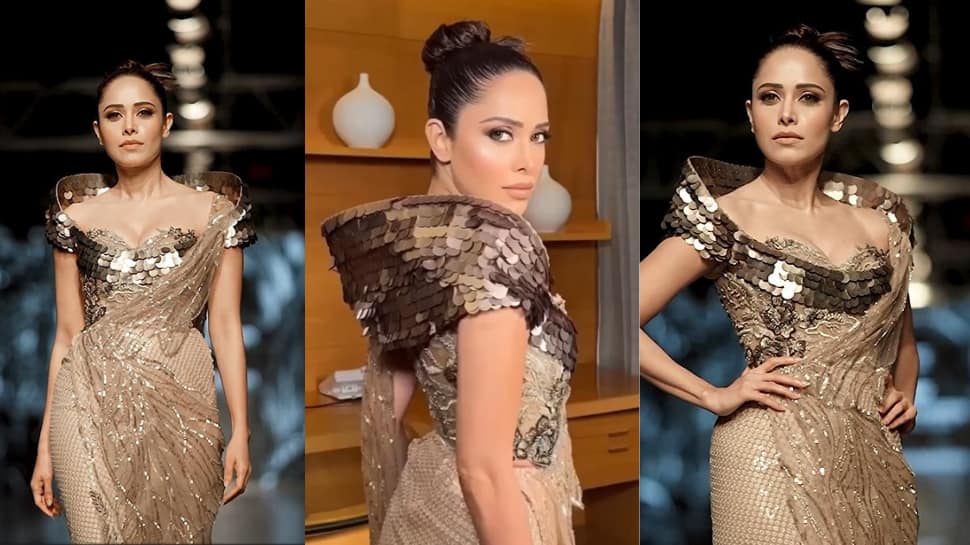 GICW X IDFC Finale: Nushrratt Bharuccha Shines As Showstopper In Tanieya Khanuja’s Collection 