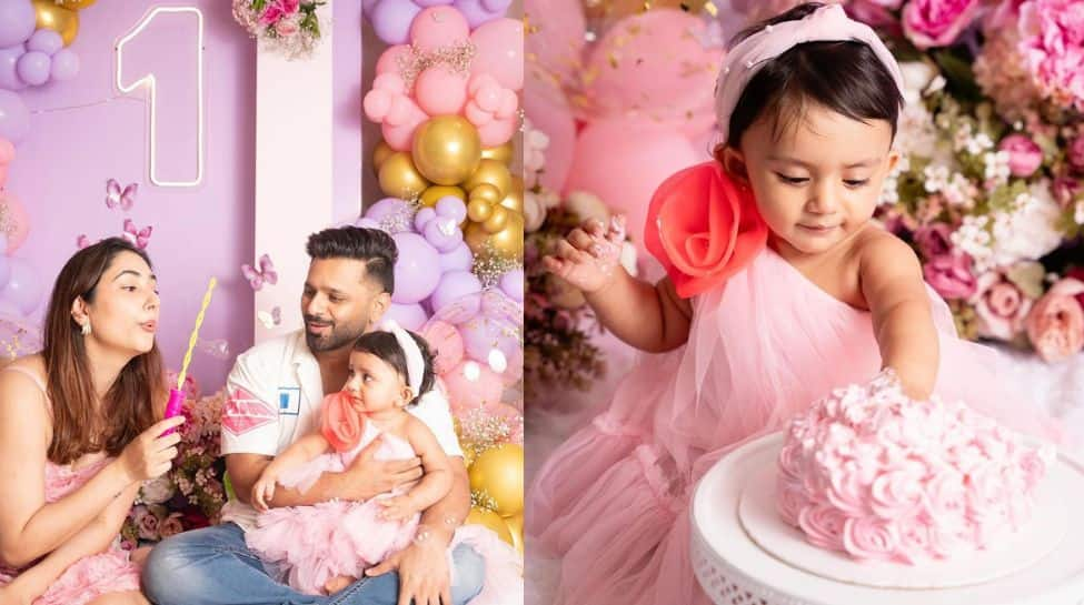 Rahul Vaidya And Disha Parmar Celebrate Their Daughter Navya’s First Birthday With Heartwarming Moments