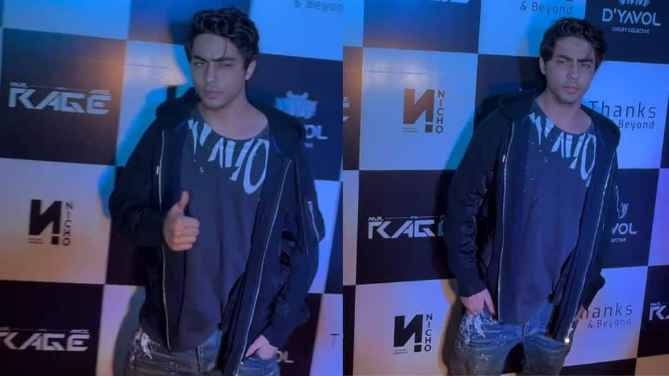  Aryan Khan Stuns As A Dapper &#039;Man In Black&#039; As He Walks Red Carpet In New Delhi