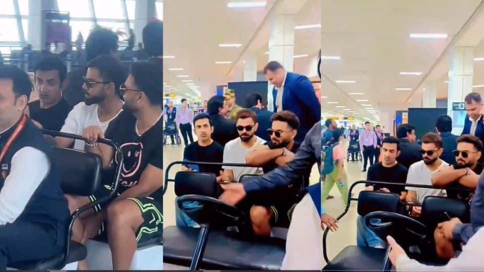 Virat Kohli, Gautam Gambhir Share Buggy Ride With Rishabh Pant At The Airport, Video Goes Viral- WATCH