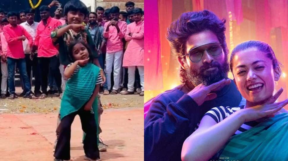 Viral Video: Kids Perfectly Imitate Allu Arjun And Rashmika Mandanna's Dance From Pushpa 2 - WATCH