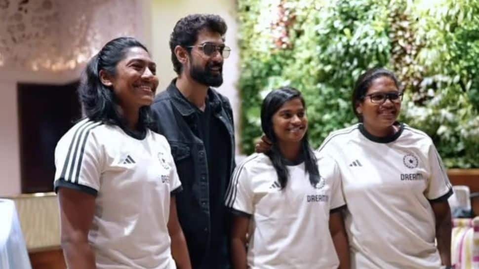 Women's T20 WC 2024: Indian Team Touches Down Dubai, Meets South Superstar Rana Daggubati At Airport  - Watch