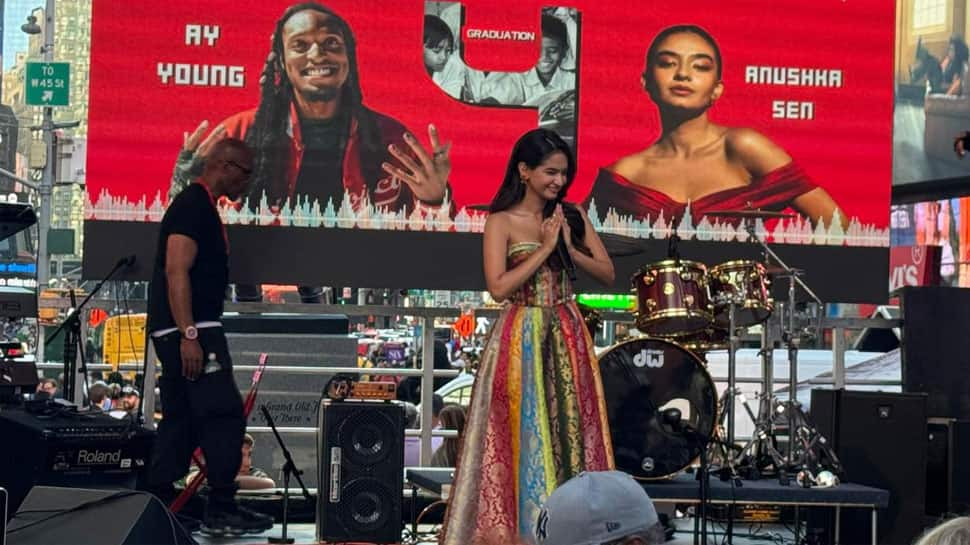 Anushka Sen Becomes First Indian To Perform At The Times Square - See Pics