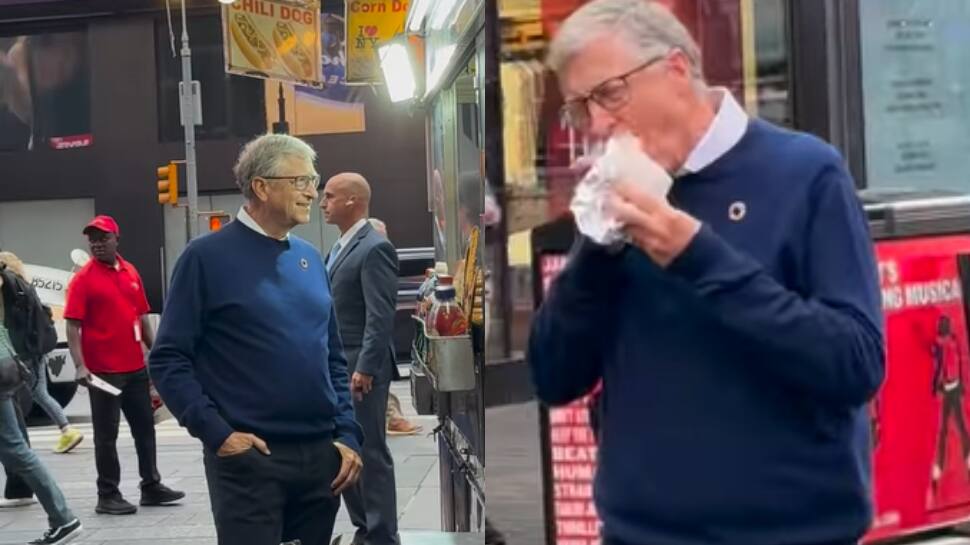 Watch Bill Gates Enjoys Street Hot Dog in Times Square, Netizens Say