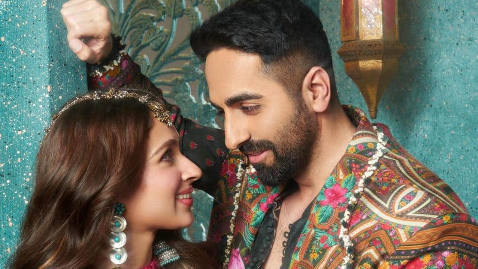 Ayushmann Khurrana And Pashmina Roshan Drop Energetic Garba Track 'Jachdi'