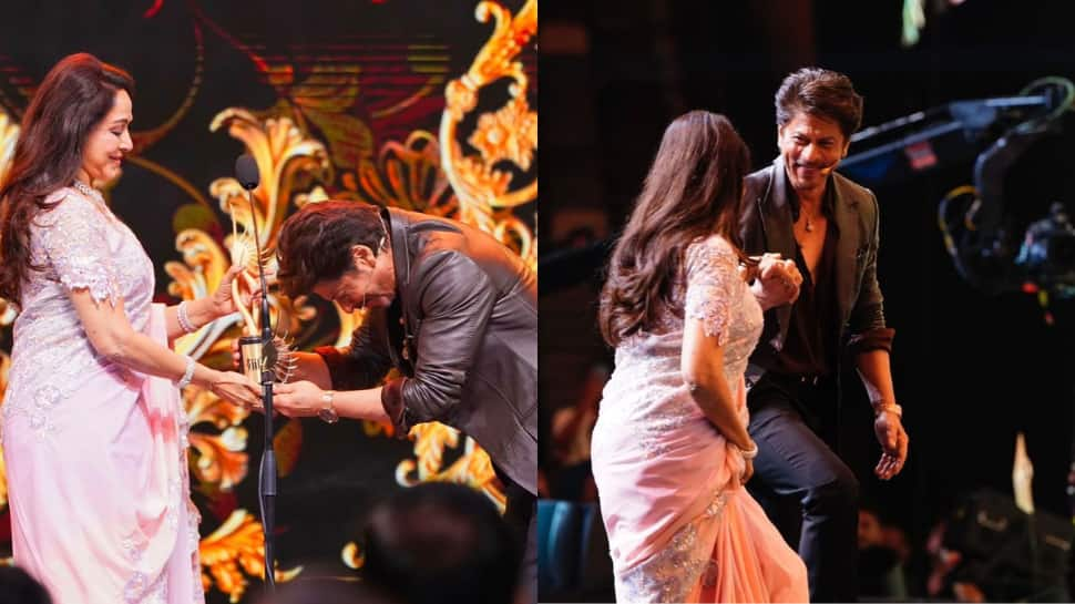 IIFA 2024: Shah Rukh Khan Honors Hema Malini With Outstanding Achievement Award