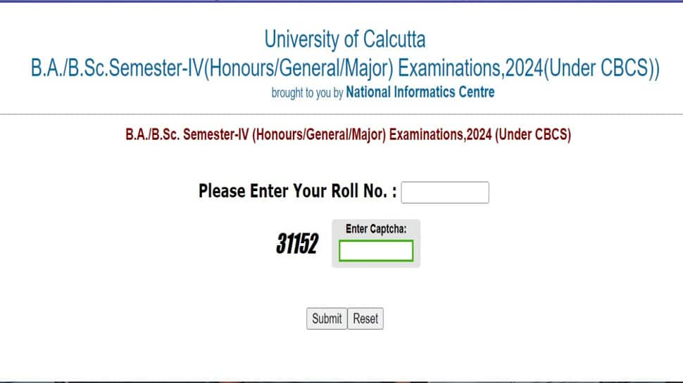 Calcutta University B.A, B.Sc Result 2024 Released At wbresults.nic.in- Check Direct Link, Steps To Download Here