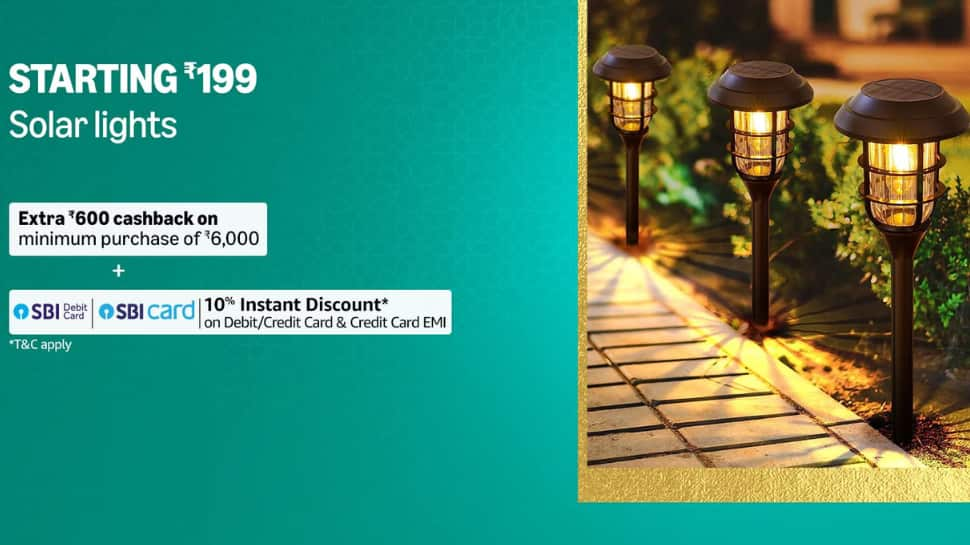 The Great Indian Festival Sale: Solar Lights Starting Rs.199