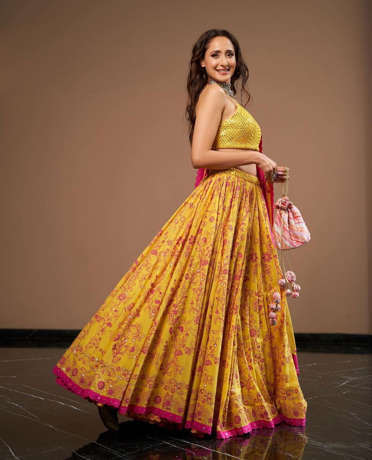 Pragya Jaiswal – Yellow Glow on Day 1