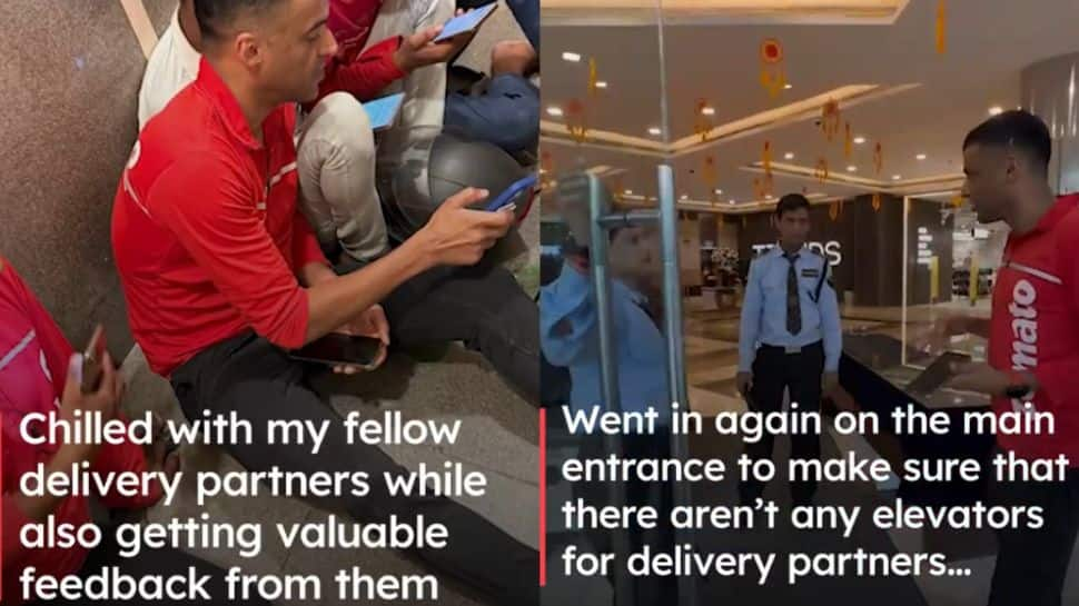 Zomato CEO Deepinder Goyal Stops At Gurugram&#039;s Ambience Mall During Food Delivery – Watch Viral Video! 