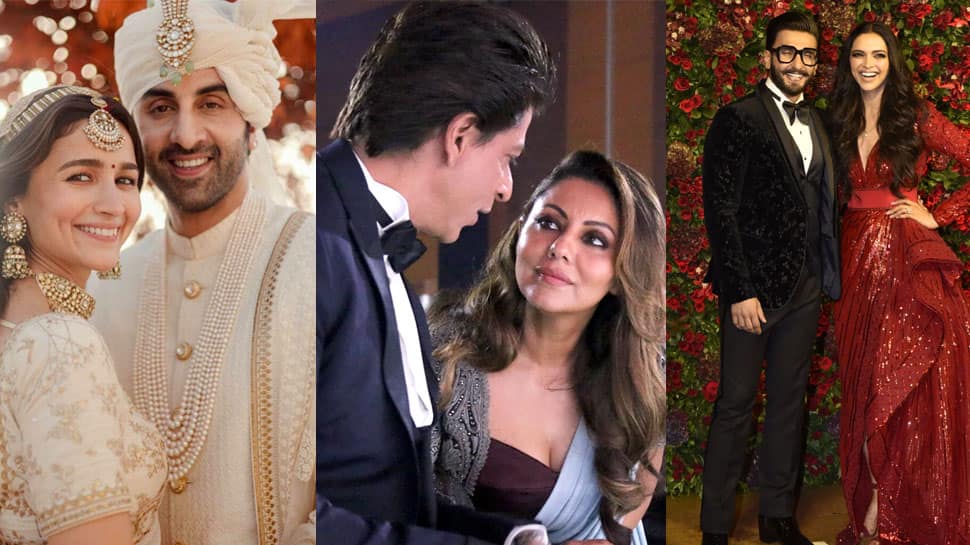 Power Couples Of Bollywood Exuding Love: Shah Rukh-Gauri Khan To Deepika Padukone-Ranveer Singh