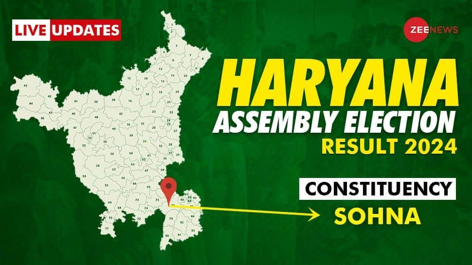 Sohna Assembly Election Result 2024 Live Update: Tejpal Tanwar, BJP Candidate Leading