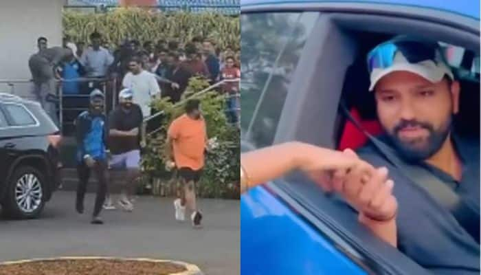 Big Blunder In Rohit Sharma's Security As Fans Invade Training Ground, Gets Mobbed Around Lamborghini; Watch Viral Video