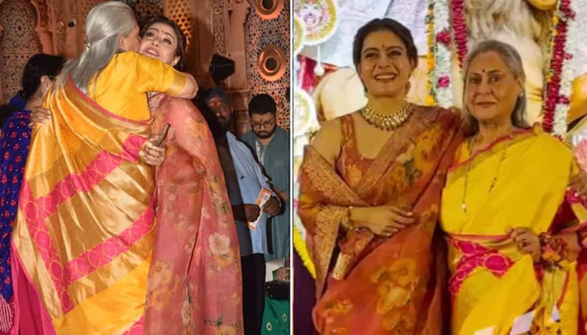 Kajol And Jaya Bachchan Look Angry With The Paparazzi Presence At Durga Puja Pandal, Netizens Call Them Clones