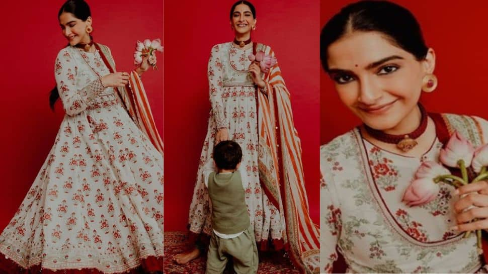 Sonam Kapoor Wishes Dussehra As Son Vayu&#039;s Playful Gestures Steal The Spotlight 