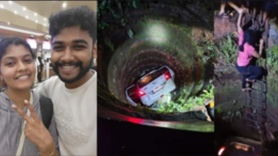 Younger Kerala Couple Will get Second Life, Escapes Loss of life After Automobile Falls Into Properly