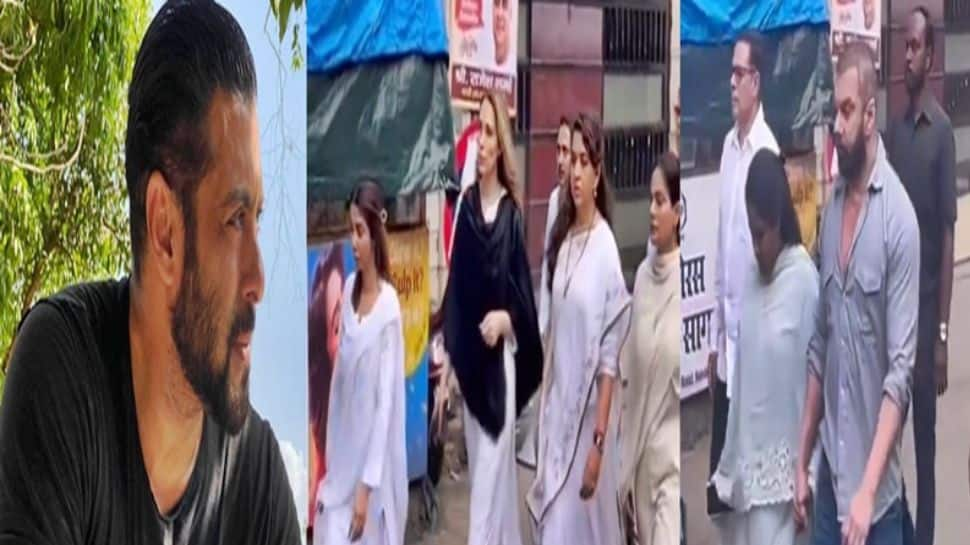 Salman Khan&#039;s Family Arrives At Baba Siddique&#039;s Residence