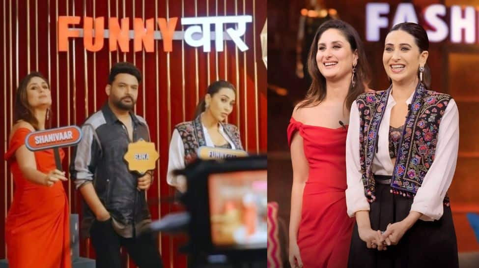 Karisma Kapoor Shares BTS Video With Kareena From ‘The Great Indian Kapil Show’