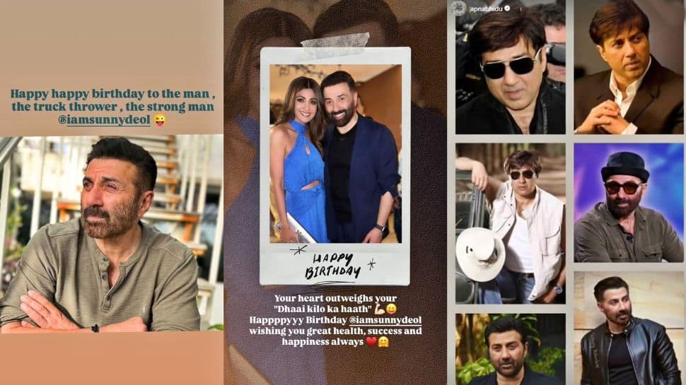 Kajol, Shilpa Shetty And Jackie Shroff Send Heartfelt Birthday Wishes To Sunny Deol