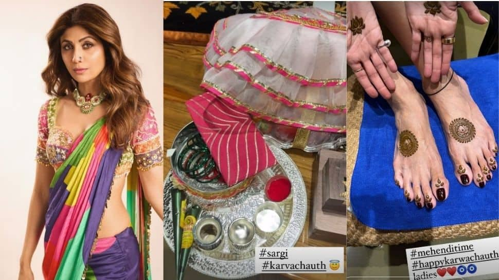 Karwa Chauth 2024: Shilpa Shetty Shares Sneak Peek Of Her 'Sargi', Flaunts Adorable Mehendi