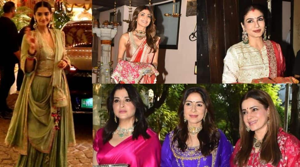 Karwa Chauth 2024: Sonam, Shilpa, Mira, Maheep and Bhavana Stun In Gorgeous Festive Looks