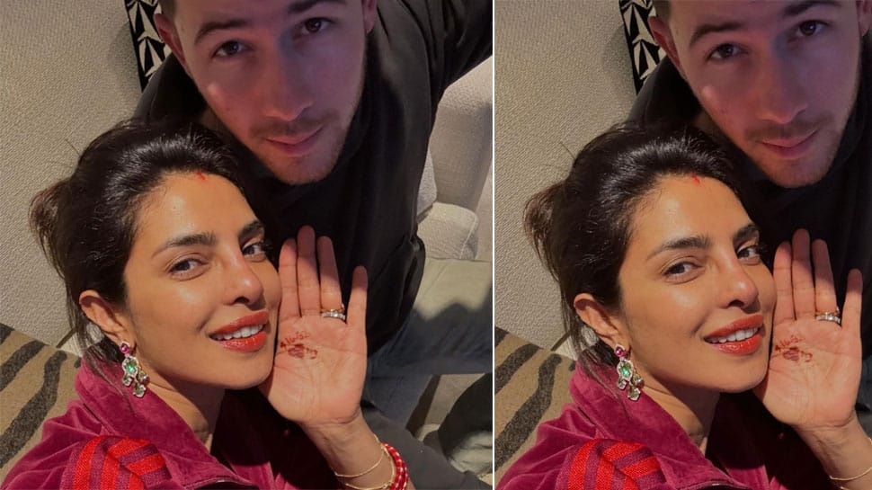 Priyanka Chopra Keeps Karwa Chauth For Hubby Nick Jonas, Netizens Hail Her Desi Look