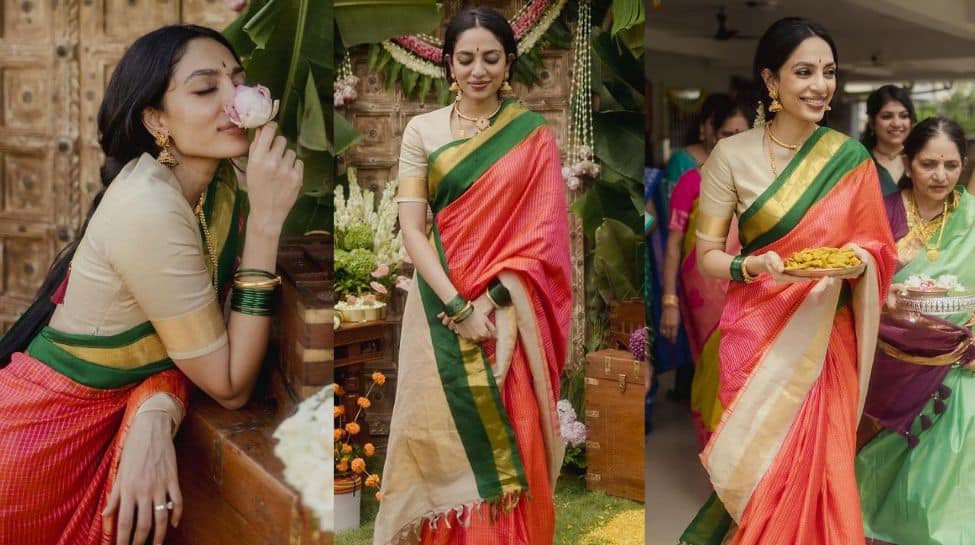 Sobhita Dhulipala Begins Her Wedding Festivities In An Elegant Saree Gifted By Her Mother-in-Law