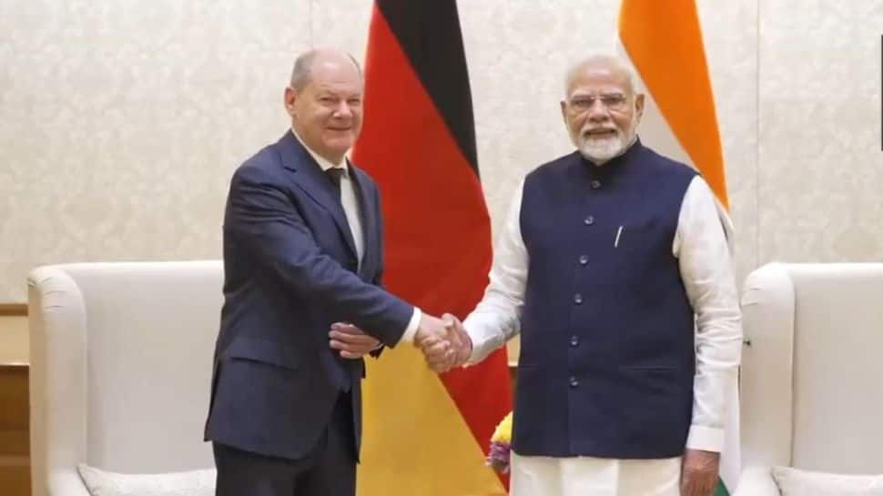 PM Modi meets German Chancellor Scholz, calls for peaceful solutions to conflicts in Ukraine and West Asia | News from India