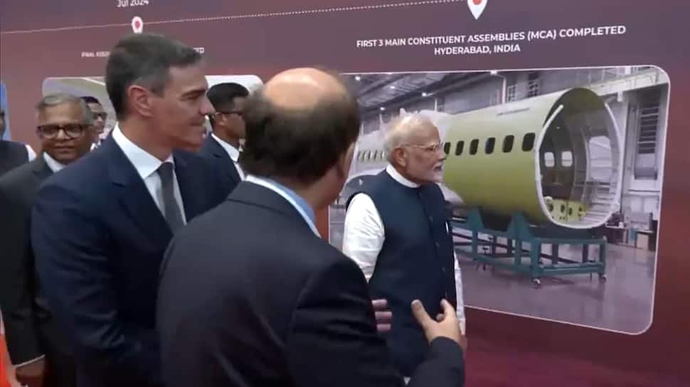 New Era For India, Spain Defence Cooperation: PM Modi, Spanish PM Pedro Sanchez Jointly Inaugurate C-295 Aircraft Manufacturing Plant In Gujarat