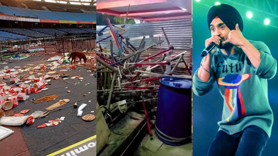 In Pictures Delhi S Jln Stadium In Mess After Diljit Dosanjh S Concert