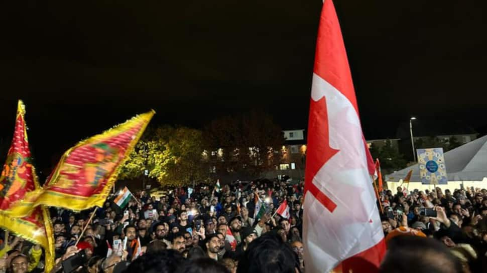 Canadian Hindus Protest Khalistani Extremist Assaults On Temples, Maintain Rally In Brampton