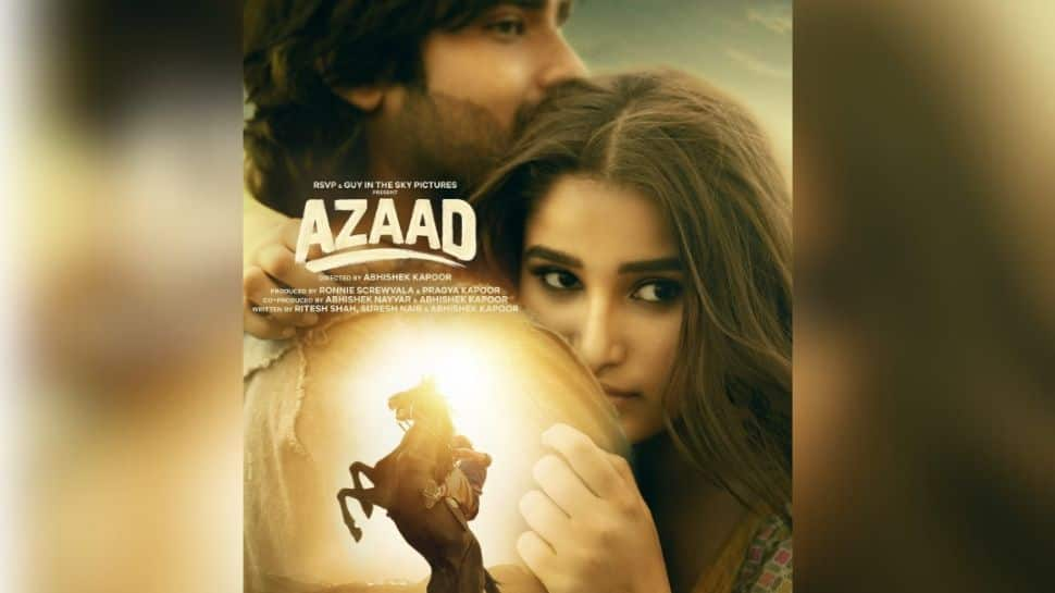 Ajay Devgn Drops First Look Poster Of Aaman Devgan And Rasha Thadani Starrer Azaad