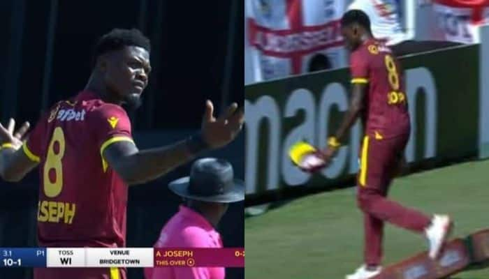 Major Fight Breaks Out In ENG vs AUS 3rd ODI As Alzarri Joseph Storms Off Field After Clash With Captain Shai Hope, Video Goes Viral - Watch