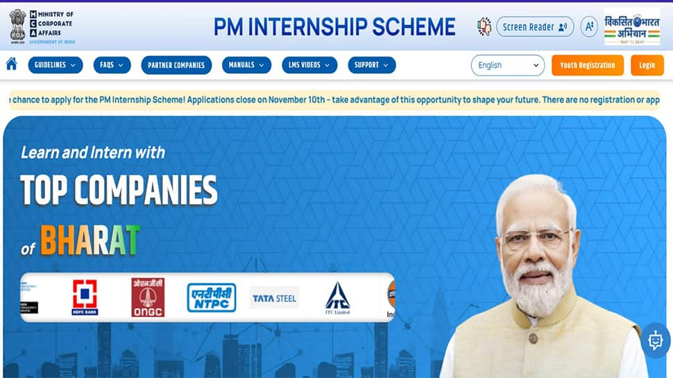 PM Internship Scheme Registration 2024 Ends On November 10 At pminternship.mca.gov.in- Right here’s How To Apply