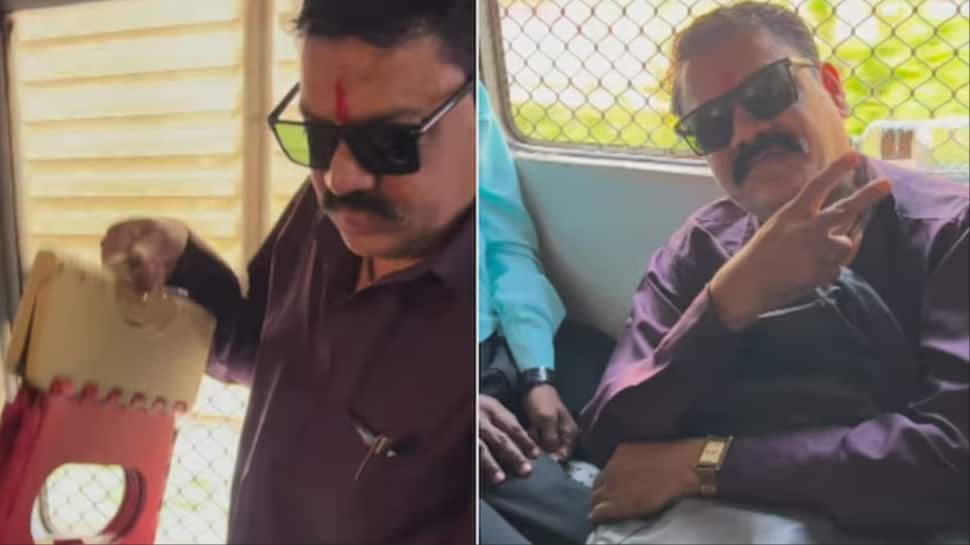 Mumbai Local Passengers Stool Jugaad For Seat In Crowded Train Goes Viral — VIDEO