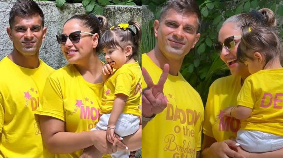 WATCH: Bipasha Basu And Karan Singh Grover Celebrate Daughter Devi’s 2nd Birthday In Adorable Matching Tees