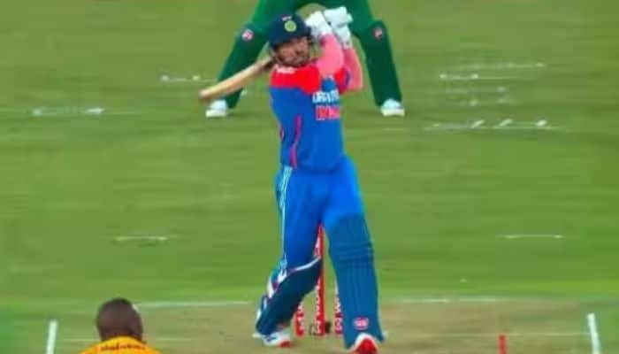 Ramandeep Singh’s First-Ball Six Goes Viral On India Debut During IND vs SA 3rd T20I - Watch