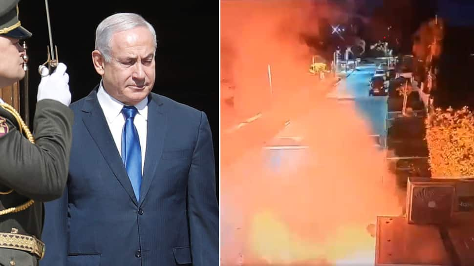 Two Flash Bombs Strike Israel PM Netanyahu’s Backyard At Caesarea Residence: WATCH