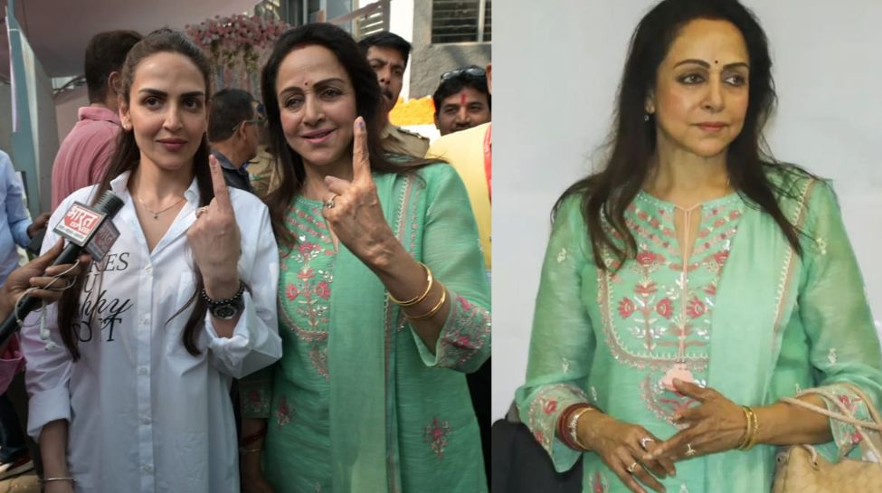 Hema Malini and Esha Deol