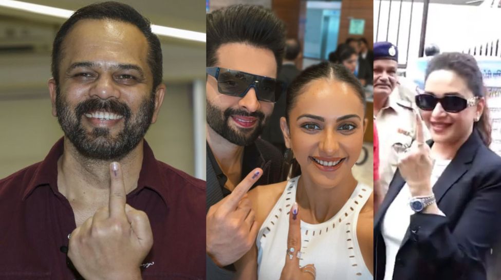 Rohit Shetty, Jackky, Rakul and Madhuri