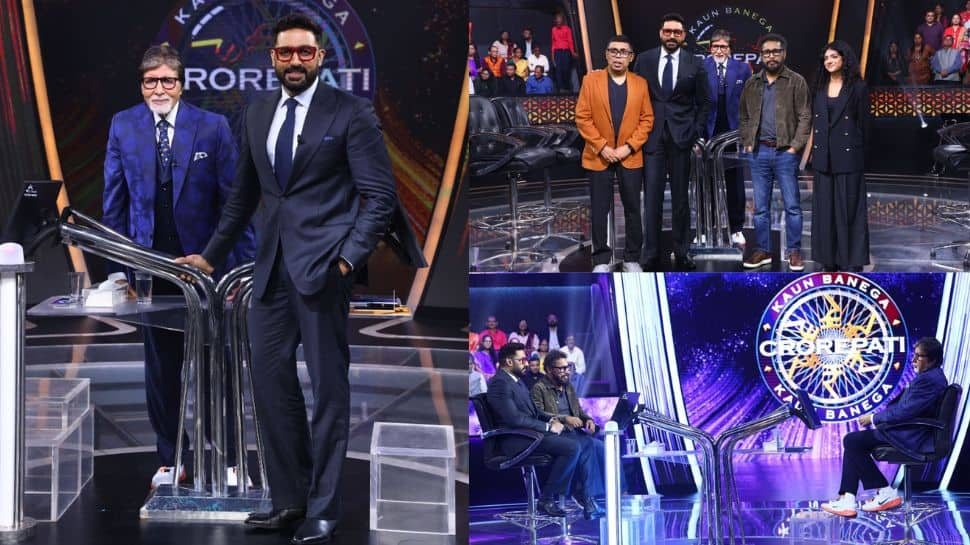 KBC 16: Amitabh Bachchan vs Abhishek Bachchan In A Light-Hearted Face-Off; 'Who’s The Better Bachchan?'