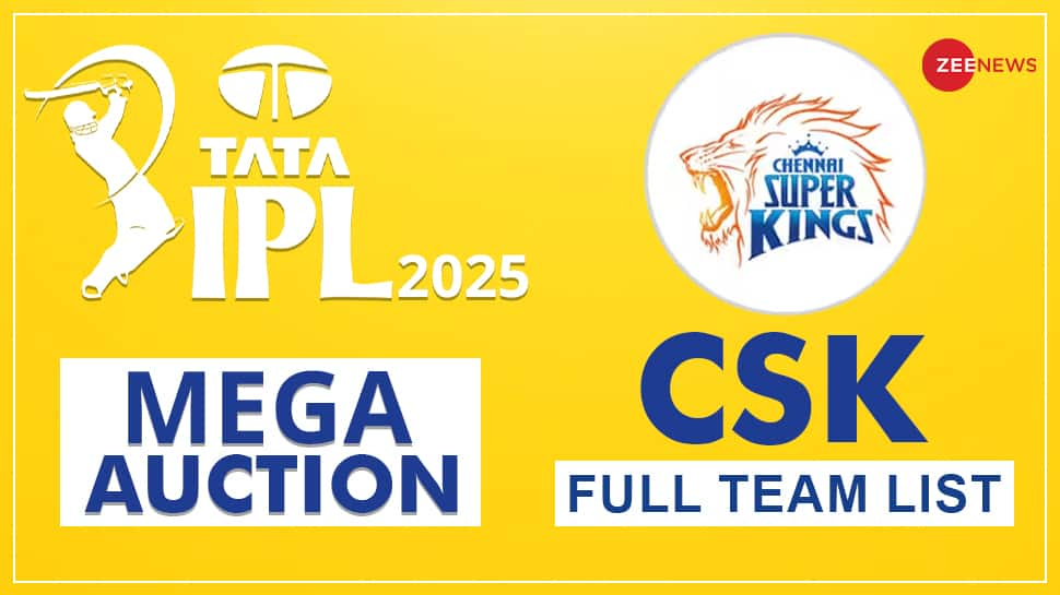 IPL 2025 Mega Auction: FULL List Of Chennai Super Kings' Players