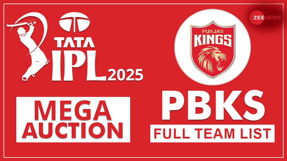 IPL 2025 PBKS Mega Auction Full List: Check Punjab Kings Full Players List, Squad