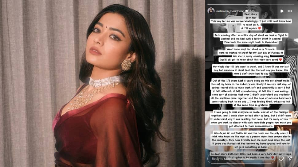 Rashmika Mandanna Shares Emotional Post As She Wraps Up Shooting For 'Pushpa 2: The Rule'