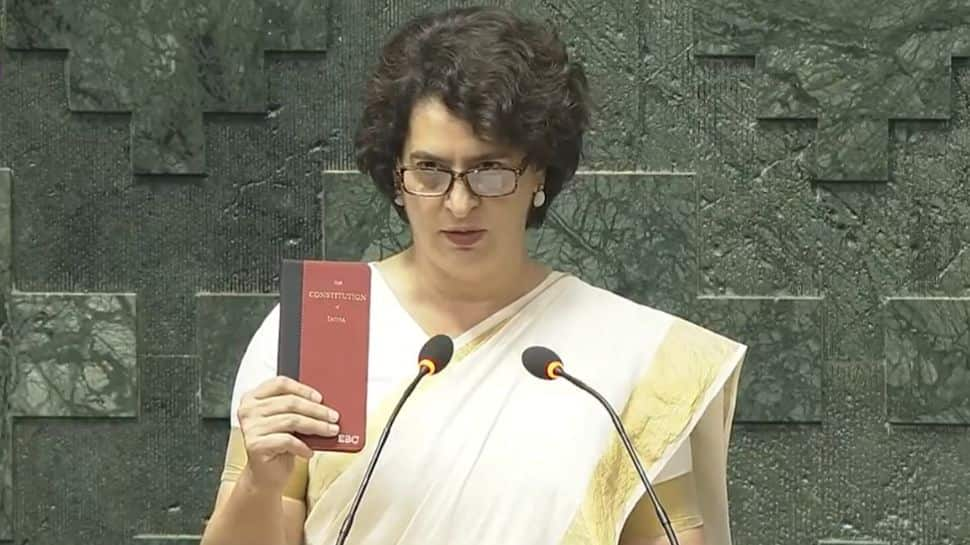 All About Keralas Conventional Kasavu Saree That Priyanka Gandhi Wore Throughout Parliament Debut