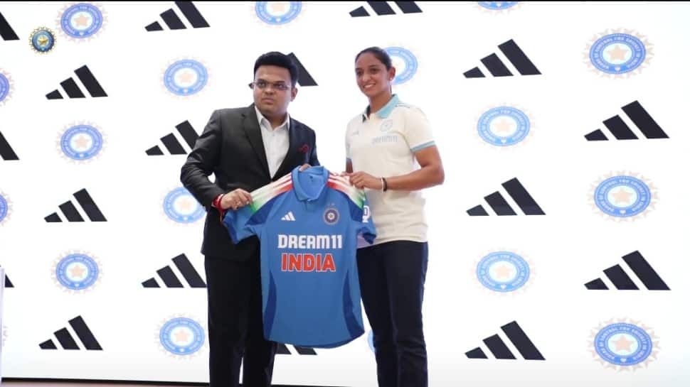 Jay Shah, Harmanpreet Kaur Unveil New ODI Jersey For Indian Team - WATCH