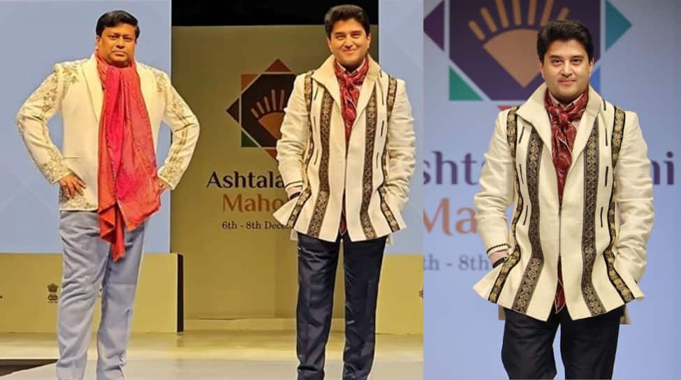 Watch: Union Ministers Jyotiraditya Scindia, Sukanta Majumdar Stroll The Ramp At Ashtalakshmi Mahotsav In Delhi, Video Going Viral