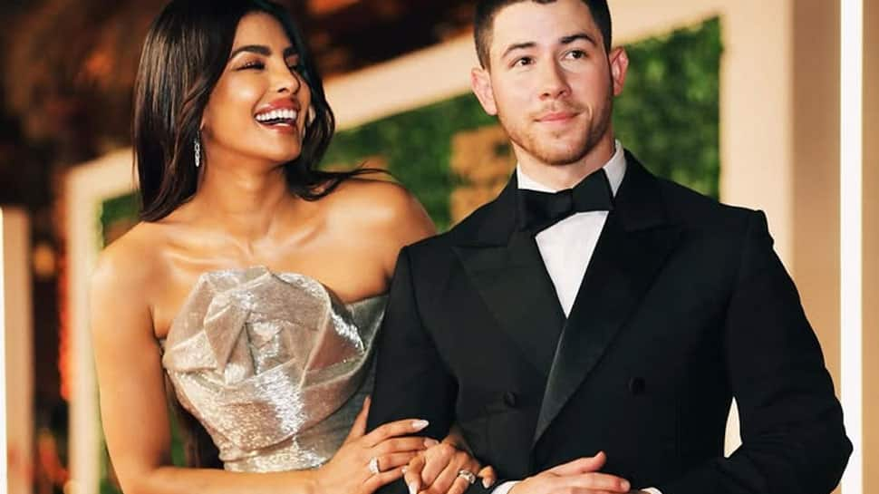 Priyanka Chopra Stuns In A Body-Hugging Shimmery Gown As She Poses With Hubby Nick Jonas, Fans Are In Awe Of Her Superfit Body