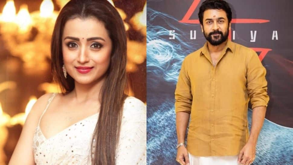 Trisha Krishnan Reunites With Suriya After 20 Years In Suriya45